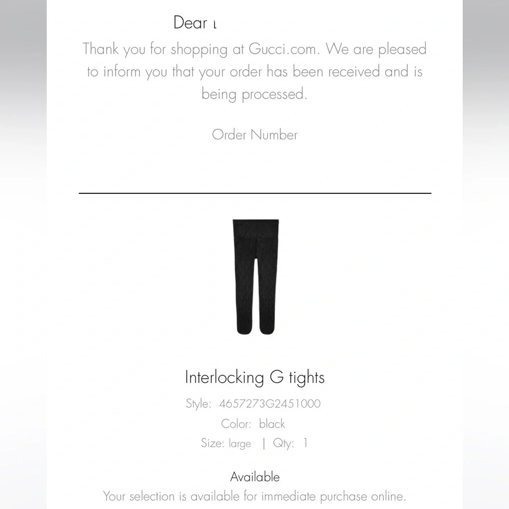 Authentic Gucci Interlocking G Tights - Picture 8 of 10